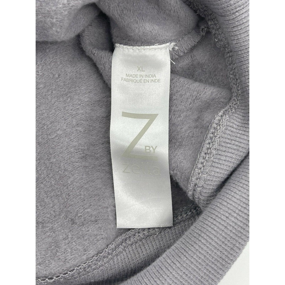 Z by Zella Girls Gray Quick Camo Blur Print Long Sleeve Sweatshirt Size XL - Picture 4 of 10